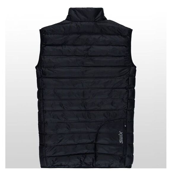 Swix Vista Down Vest Men's Sz Large Zipper Ski Vest Cross Country Outdoor Black - Picture 2 of 11